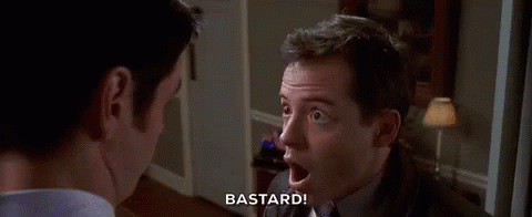 Cable Guy Bastard Covering Mouth GIF