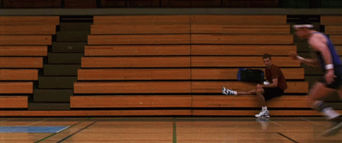 Cable Guy Exercising In Basketball Court GIF