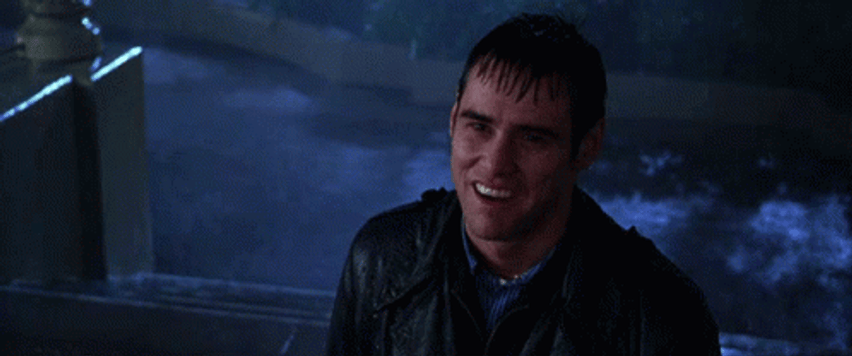 Cable Guy Jim Carrey In The Rain GIF