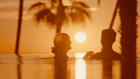 Cabo Verde Sunset Kiss GIF