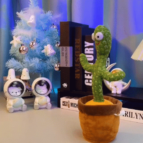 Cactus Dancers Meet Each Other GIF