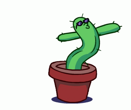 Cactus Dancing Wiggling Body GIF