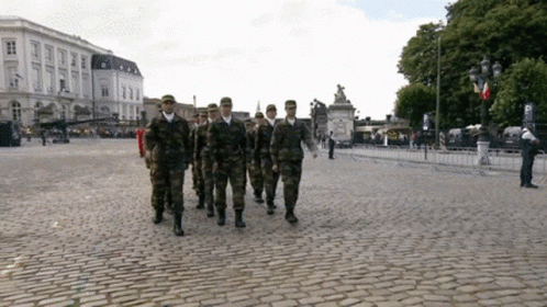 Cadet Messy March GIF