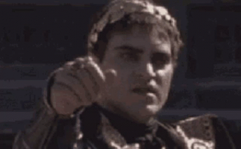 Caesar Forced Thumbs Up GIF