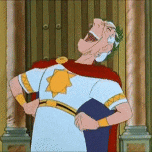 Caesar Laughing So Hard GIF