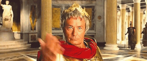 Caesar Raising Hand GIF