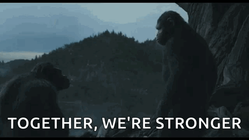 Caesar Together We're Stronger GIF