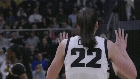 Caitlin Clark Double High Five GIF
