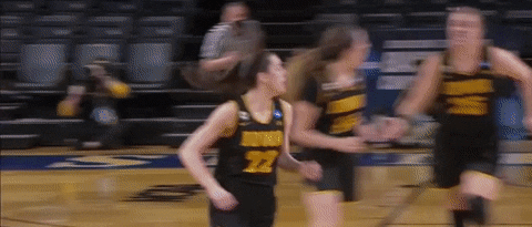 Caitlin Clark Fist Pump Celebration GIF