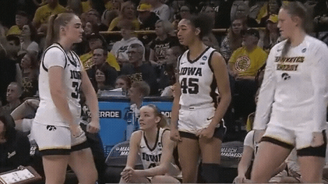 Caitlin Clark Playful Shoulder Bump GIF