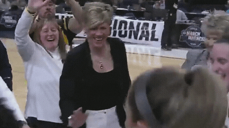 Caitlin Clark Playful Team Celebration GIF