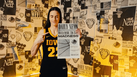 Caitlin Clark Welcome To Madness Print Ad GIF