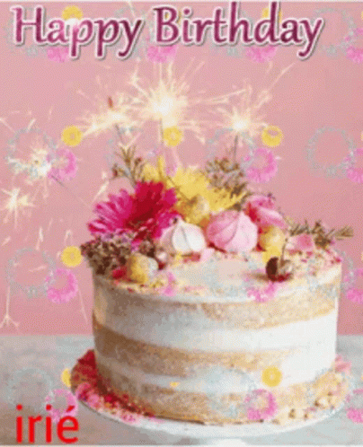 Cake Happy Birthday 404 X 498 Gif GIF