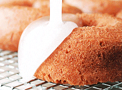 Cake on Cooling Rack with Spoon