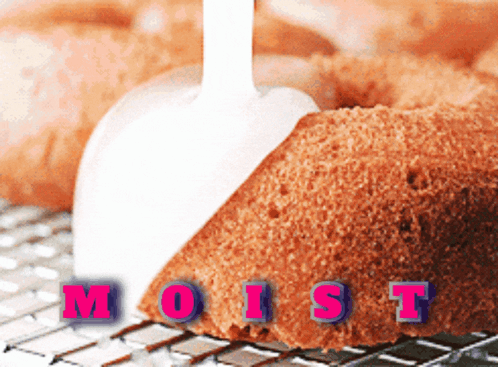 Cake with Moist Word