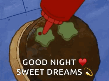 Cake with Smileys and Good Night