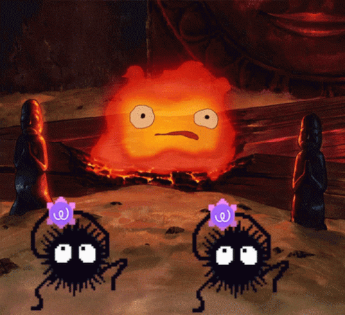 Calcifer Having A Dance Buddy GIF