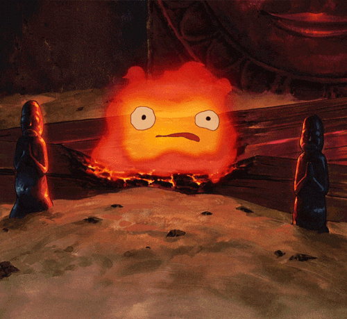 Calcifer Is Being Upset GIF