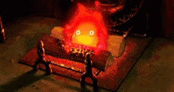 Calcifer She Likes My Spark GIF