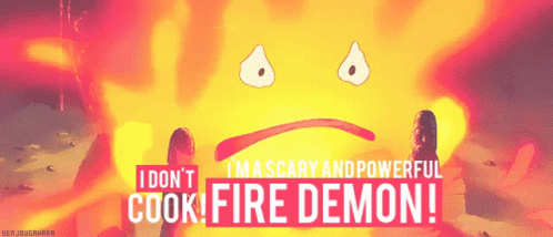 Calcifer The Fire Demon GIF