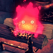 Calcifer Wants More Wood GIF