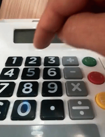 Calculator 250000 Typing GIF