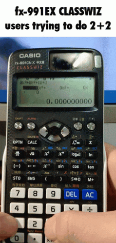 Calculator Users Trying To Do 2+2 GIF