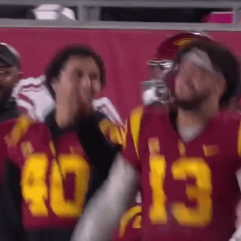 Caleb Williams Cheering Out Loud GIF