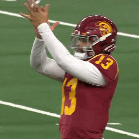 Caleb Williams Clapping On The Game GIF