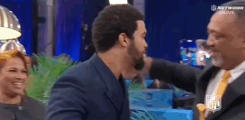 Caleb Williams Farewell Hug GIF