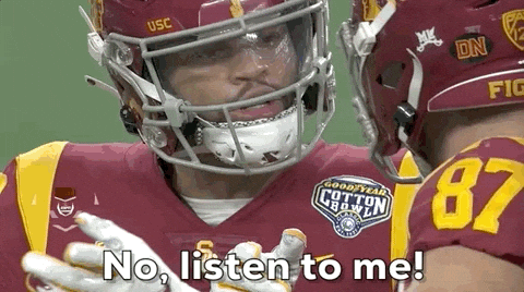 Caleb Williams No Listen To Me GIF