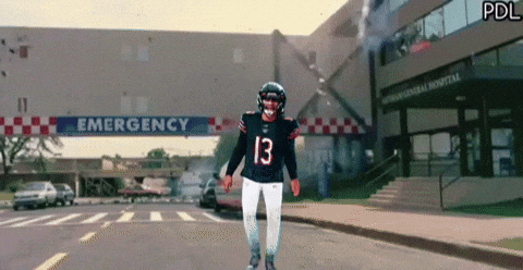 Caleb Williams Walking Away From Trouble GIF