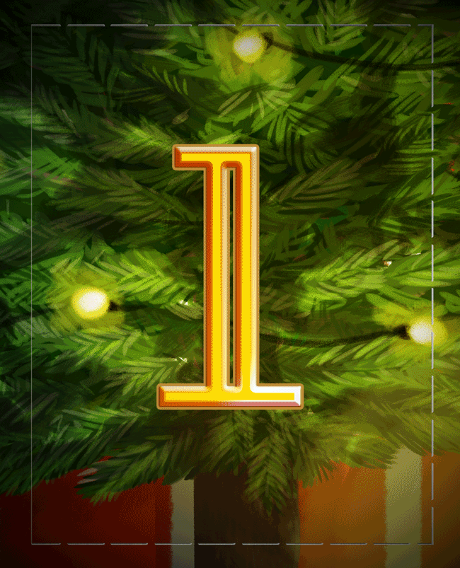 Calendar Advent Post Card GIF