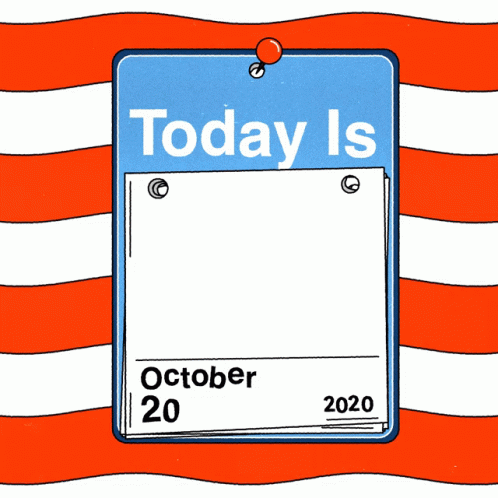 Calendar National Early Voting Day GIF