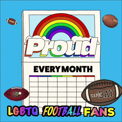 Calendar Saying Proud Every Month With Rainbow