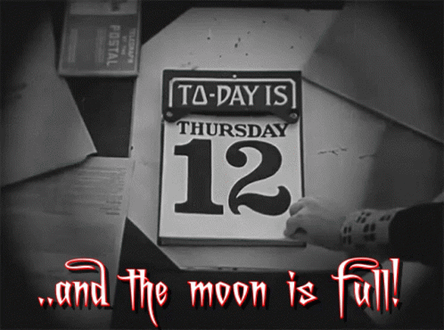 Calendar Saying Thursday 12
