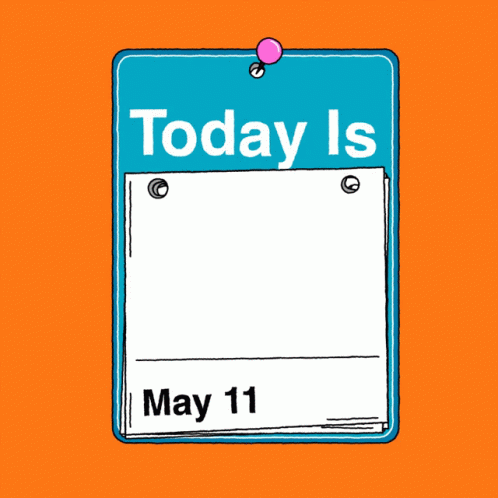 Calendar Saying Today Is May 20