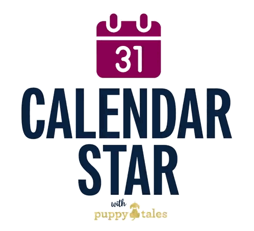 Calendar With 31 and Puppy Tales