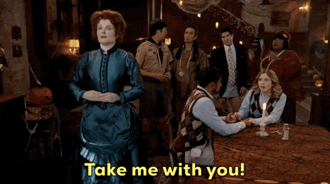 Calgon Take Me Away Ghosts Halloween Series GIF