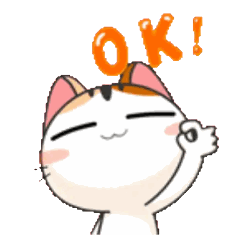 Calico Cat Giving Thumbs Up Ok