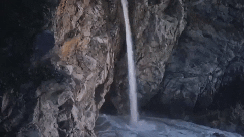 California Big Sur Waterfall GIF