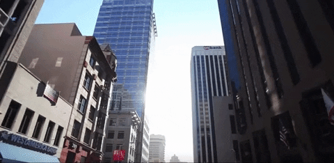 California Building Angel View GIF