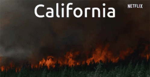 California Largest Wildfires GIF