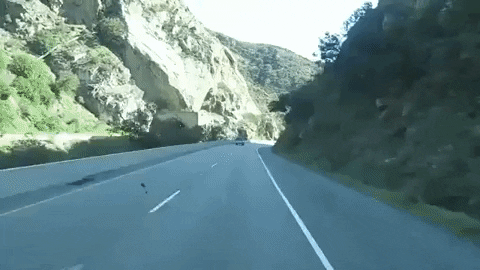 California Road Mountains GIF