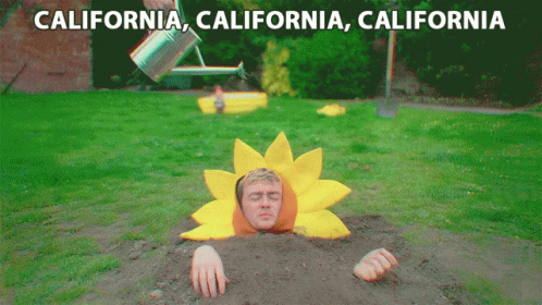 California Watering Flower GIF