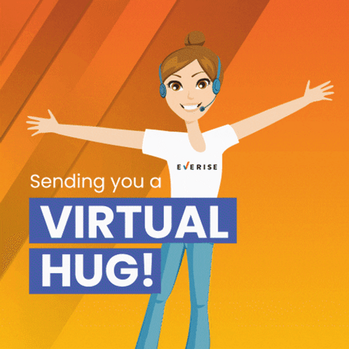 Call Center Agent Virtual Hug GIF