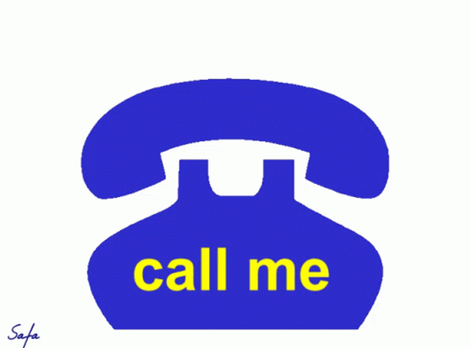 Call Me Animated Telephone Ringing GIF
