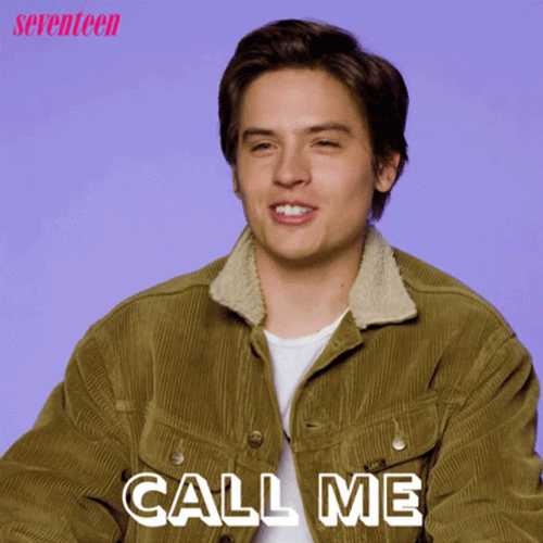 Call Me Dylan Sprouse Seventeen Magazine GIF