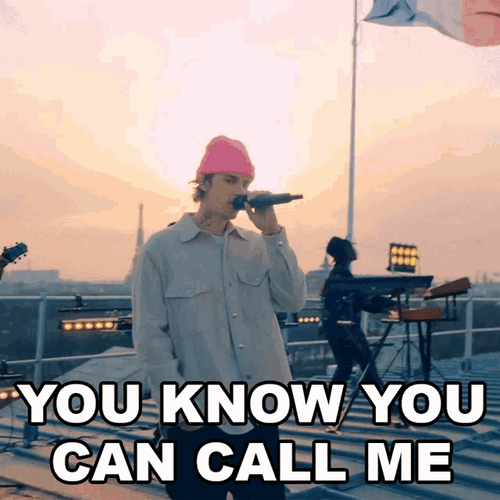 Call Me Justin Bieber Hold On Song GIF
