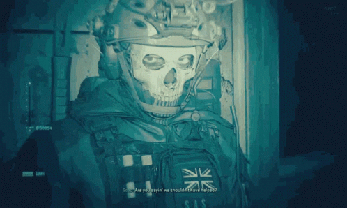 Call Of Duty Ghost Flashlights On Face GIF